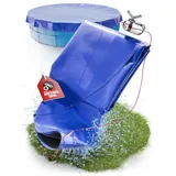 Poolabdeckung Rund Ø 460 cm – Winter Abdeckplane aus 200 GSM Material inkl. Befestigungsmaterial – Passend für INTEX & BESTWAY Pools (366-400 cm)