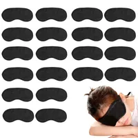 WUDQIJI Schlafmaske 20 Stück Schlafbrille Augenmaske Augenbinde Augenmaske Lichtblockierende Augenmaske Nachtmaske Schlaf Augenmaske blockiert LichtSchlafmaske für Yoga-Reisen(Schwarz)