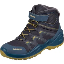 Lowa Maddox Warm GTX Mid Kinder Petrol/Senf 34