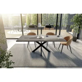 Mäusbacher Ausziehtisch 90 x 73 x 90 cm grau/schwarz