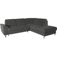 sit&more Ecksofa Sorano L-Form, wahlweise mit Bettfunktion und Bettkasten grau