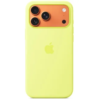Apple iPhone 17 Pro Max Silikon Case mit MagSafe Neongelb