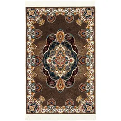 Morgenland Orientteppich - Almas - braun - 100 x 80 cm - rechteckig