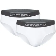 CAMANO Slip 2er Pack comfort in Weiß - L