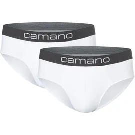 CAMANO Slip 2er Pack comfort in Weiß - L