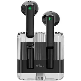 WIWU Bluetooth Ohrhörer T21 TWS - In-Ear-Kopfhörer Transparent Stylisch Schwarz