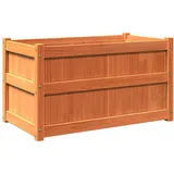 vidaXL Pflanzkübel Wachsbraun 90x50x50 cm Massivholz Kiefer