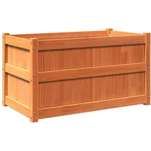 vidaXL Pflanzkübel Wachsbraun 90x50x50 cm Massivholz Kiefer