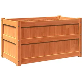 vidaXL Pflanzkübel Wachsbraun 90x50x50 cm Massivholz Kiefer