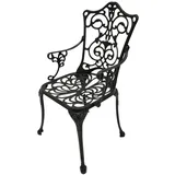 FRG Sessel Aluguss Gartenstuhl 58 x 58 x 90 cm grau