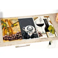 KESPER Herdabdeckplatte Italien bunt Glas, B/L: ca. 30x52 cm,