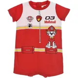 PAW PATROL Strampler Paw Patrol Strampler Body Jungen Feuerwehr Polizei rot 6 Monate