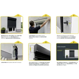 Schellenberg Raffstore Express 180 x 160 cm anthrazit