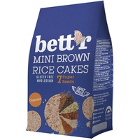 Bett’r Mini Brown Rice Cakes 7 Super Seeds, Bio, Organisch, Gluten free Vegane Snacks-18 x 50g