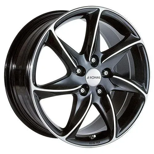 RONAL RONAL R51-5 TREND jetblack-frontkopiert 7.0Jx16 5x100 ET38