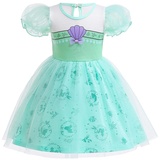 Lito Angels Prinzessin Meerjungfrau Kleid für Kinder Mädchen, Casual Kostüm Verkleidung Sommerkleid, Größe 3-4 Jahre 104 (Tag-Nummer 120)