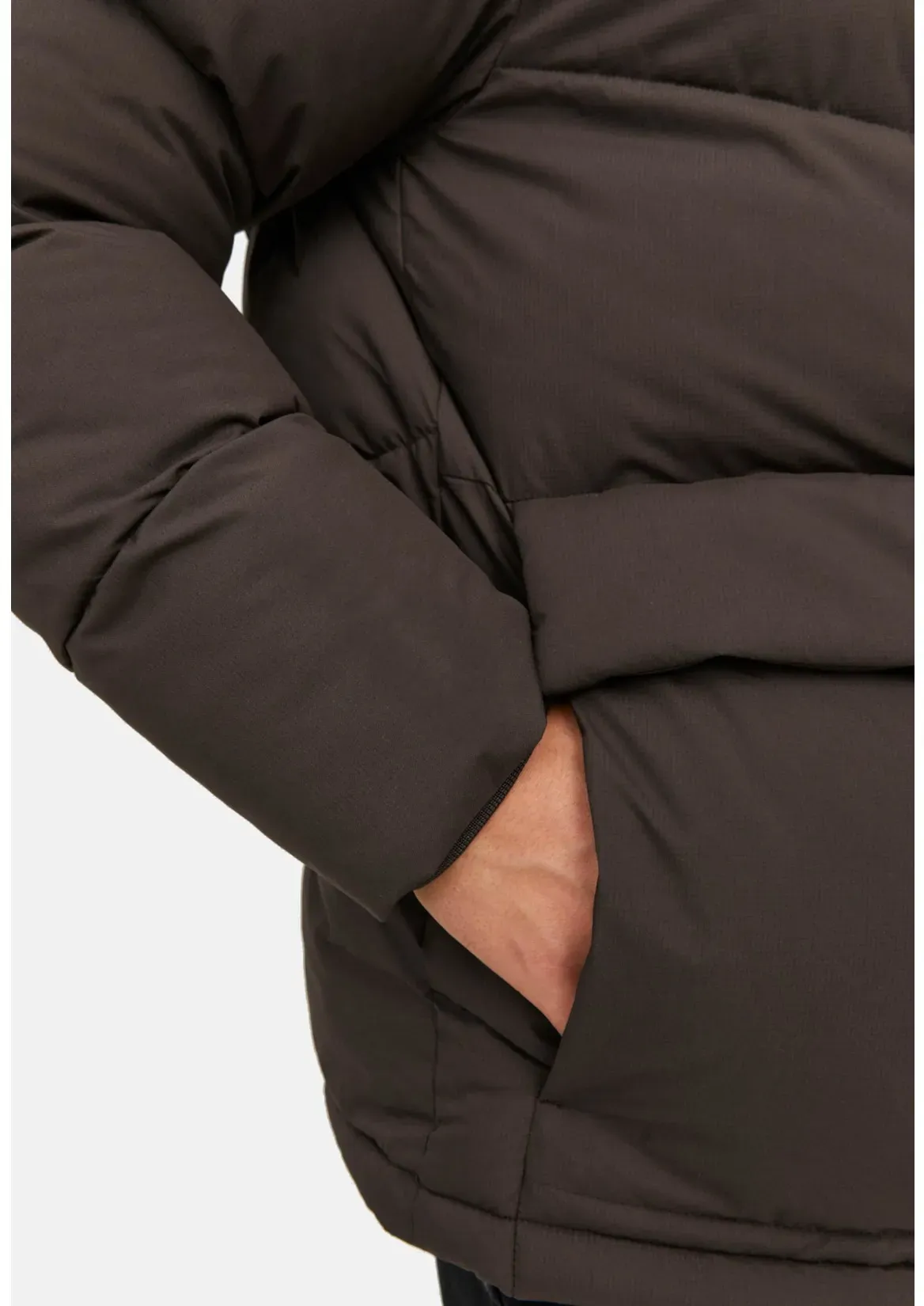 Jack & Jones Jacke Vesterbro Puffer Übergangsjacke mit Kapuze und Kordelzug