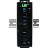 Exsys EX-1110HMVS-WT (USB-B, 10 Ports), Dockingstation - USB Hub,