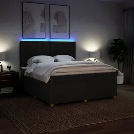 vidaXL Boxspringbett 180 x 200 cm Schwarz