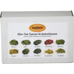 Sauna Kräuterkissen 411014 , 1 Set = 10 Kräuterkissen, gemischt