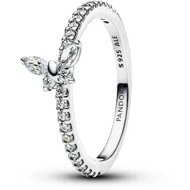 Pandora 194269C03 Silber Damenring Funkelnder Schmetterling Weiß, 60/19,1