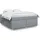 vidaXL Boxspringbett 180 x 200 cm Hellgrau