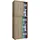 VCM my office Schiebetürenschrank XXL Lona 914375 eiche 3 Fachböden 70,0 x 37,0 x 183,0 cm