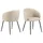 VCM 2er Set Actona Stuhl Eleanor Stoff Beige
