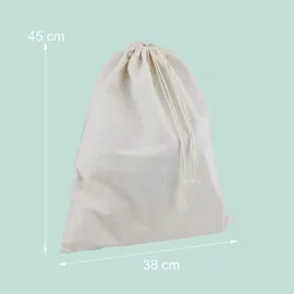 Relaxdays Brotkasten mit Deckel und Brotbeutel Hellbraun,Schwarz