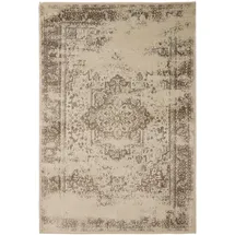 benuta Basic Teppich Suki - Creme/Braun 300x400 cm - Kunstfaser - Rechteckig, & im Style: Vintage, Orient Style - pflegeleicht, für Wohnzimmer Schlafzimmer