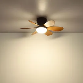 GLOBO Delores 51 cm Deckenventilator Braun