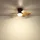 GLOBO Delores 51 cm Deckenventilator Braun