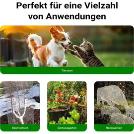 Wiltec Maschendrahtzaun 1x5 m Grün 50 cm