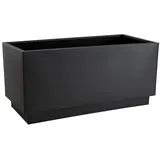 Vivanno Pflanztrog Zink Maxi Anthrazit matt - 80x37x37 cm - Grau