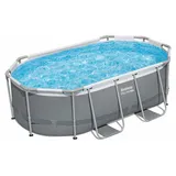 BESTWAY Power Steel Frame Pool oval