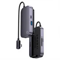 Baseus PadJoy Series USB-C zu USB 3.0 + HDMI + USB-C PD + 3.5mm + SD/TF grau