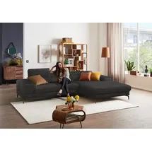 W.Schillig Eckcouch Polyester 3-Sitzer Grau