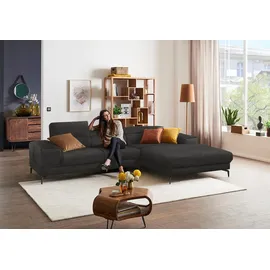 W.Schillig Eckcouch Polyester 3-Sitzer Grau