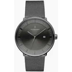 NORDGREEN - PHILOSOPHER - mattes Edelstahl zifferblatt - mesh / 36 MM