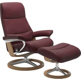 Stressless Stressless® Fußhocker »View« mit Signature Base,Gestell Eiche rot