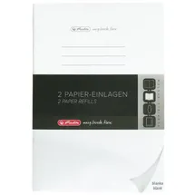 Herlitz Notizheft Refill A5 blanko Weiß