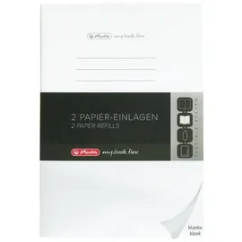 Herlitz Notizheft Refill A5 blanko Weiß