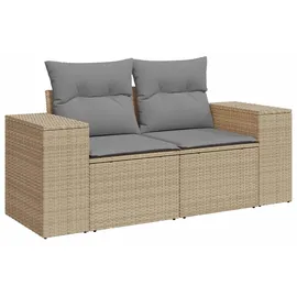 vidaXL Sofa Set 7-tlg. Beige/Grau Loungesofa