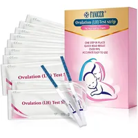 50 Pcs Ovulationstest-Streifen, Fruchtbarkeitstest für Frauen, Ovulation Test Strips, Einfache Anwendung zu Hause, für Empfängnis zu bestimmen, Leicht Abzulesen Ergebnisse