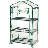 Siena Garden Gewächshaus mit 3 Etagen Alu 1,26 x 0,70 x 0,50 m