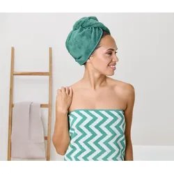 Tchibo - Turban-Handtuch - blau