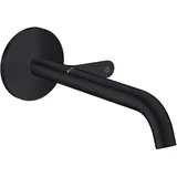 Hansgrohe Fertigmontageset Axor One UP-Waschtisch-Einhebelmischer, Ausladung 220mm, mattschwarz
