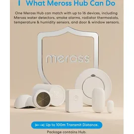 Meross MSH300, Smart WiFi Hub, Weiss