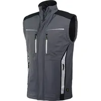 Leibwächter Softshell-Bodywarmer FLEXB Gr. 3XL grau/schwarz