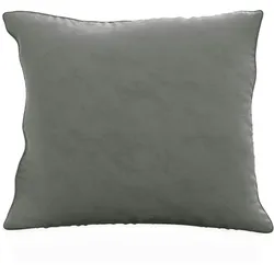 Intirilife 2x Kissenbezug Kissenbezüge aus Samt 40x40 cm in Grau - Bezüge für Sofakissen Zierkissen Couchkissen Dekokissen